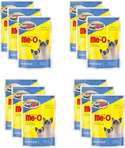 Me-O Ocean Fish 0.96 kg (12x0.08 kg) Wet Adult Cat Food