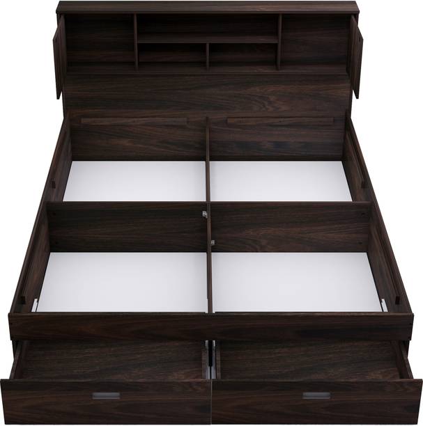 Zuari Georgia Engineered Wood Queen Drawer, Box Bed