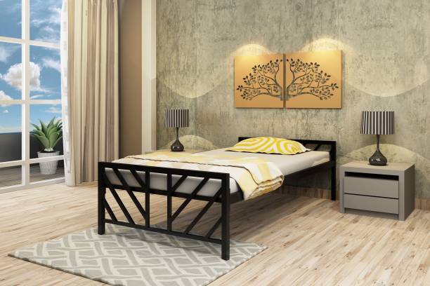 homdec Orion Space Saving Foldable Metal Single Bed