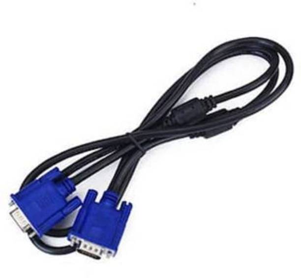 SANEHA  TV-out Cable SIS TV-out Cable vga male to male cable 1.5 meter (Black, For Computer)