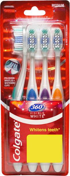 Colgate 360 Visible White Toothbrush Soft Toothbrush