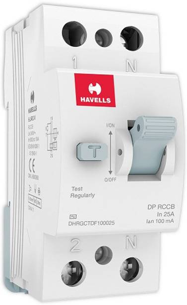 HAVELLS DHRGCTDF100025 RCCB 'AC' Type DP DHRGCTDF100025-PK1 MCB