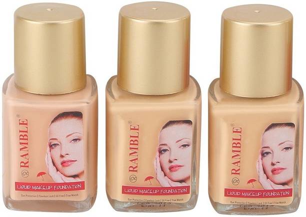 Ramble Liquid Make Up Foundation, 30 ml each (Pack of 3) Foundation