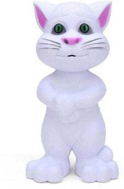 SARASI Talking Tom Intelligent Touching with Wonderful Voice, Stories and Songs, with Touch Functions [colour - white]