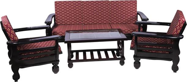 AAYAT FURNISHINGS Fabric 3 + 1 + 1 Sofa Set