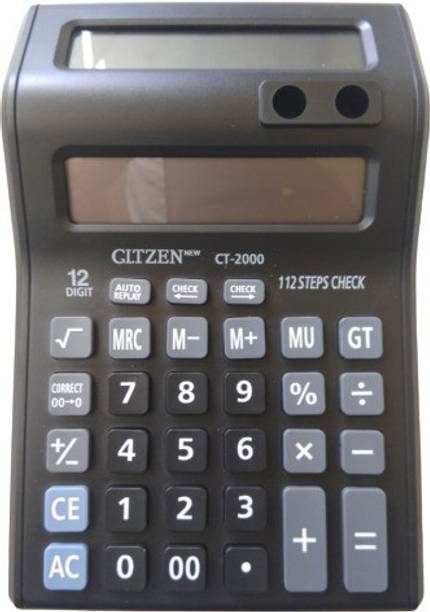 Gltzen Standard Function Desktop Business 12 Digital Dual Screen Standard Function Desktop Business 12 Digital Dual Screen Double Display 2000 Basic  Calculator