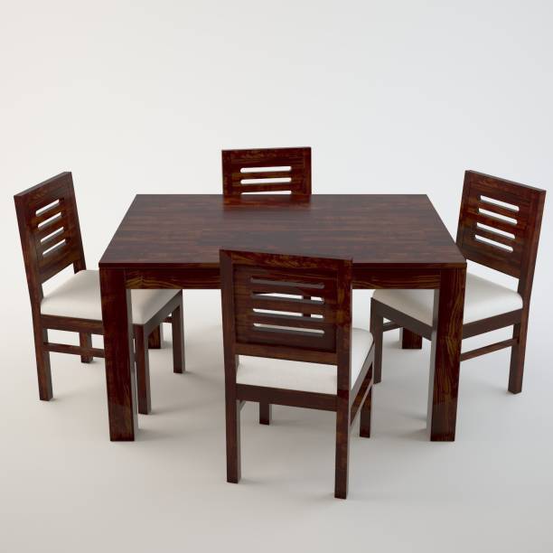 Cherry Wood Rosewood (Sheesham) Solid Wood 4 Seater Dining Set