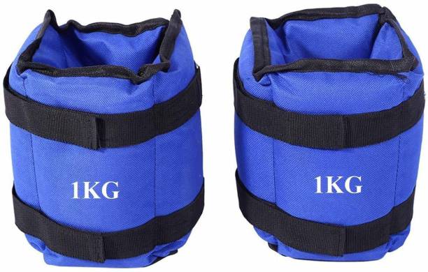 Gawin Ankle Weight For Wrist & Legs Each 1 Kg Blue Ankle & Wrist Weight