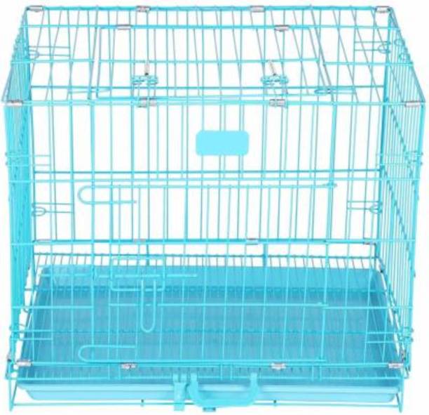 ADIOS High Quality 17 inch Pet Cage Rabbit, Puppies, Cat & Kitten Cage with Removable Tray Hard Crate Pet Crate