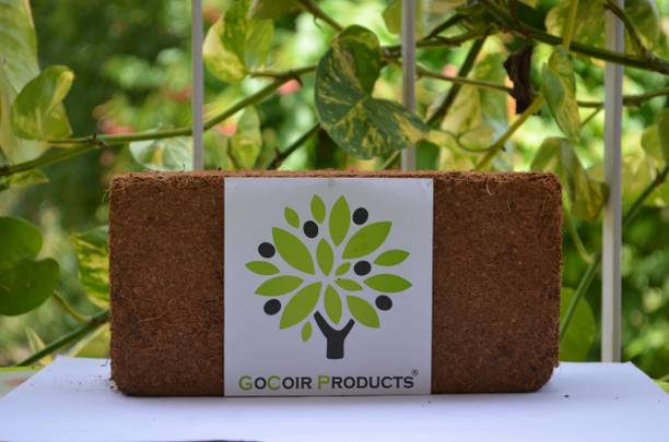 GoCoir Products Cocopeat Block Organic Potting Soil Mix Manure