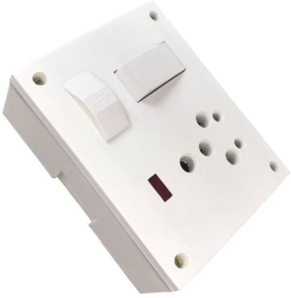 ZOLDYCK (Only Extension Board) Pvc Heavy Duty (2 in 1 15A & 54) 1 Socket, 1 Switch and Fuse 1  Socket Extension Boards