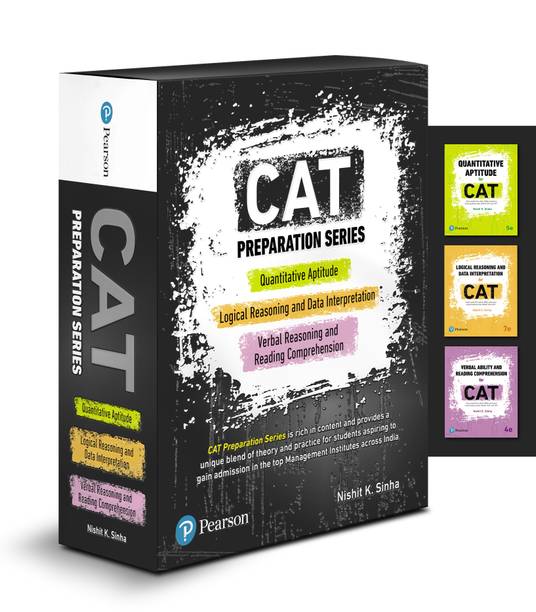 CAT Preparation Series|Quantitative Aptitude, Logical Reasoning and Data Interpretation, Verbal Ability and Reading Comprehension Combo|By Pearson