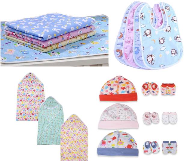 Miss & Chief by Flipkart New Born Daily Essentials Items| Gift Pack | Combo Pack(0-3 Months)(Total Items: 17)