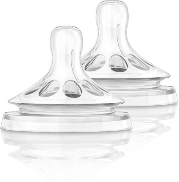 Philips Avent Natural Teat 6M+ Fast Flow Nipple (Pack of 2 Nipple) Fast Flow Nipple
