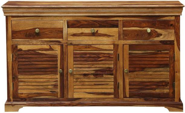 pipercrafts Solid Wood Free Standing Sideboard