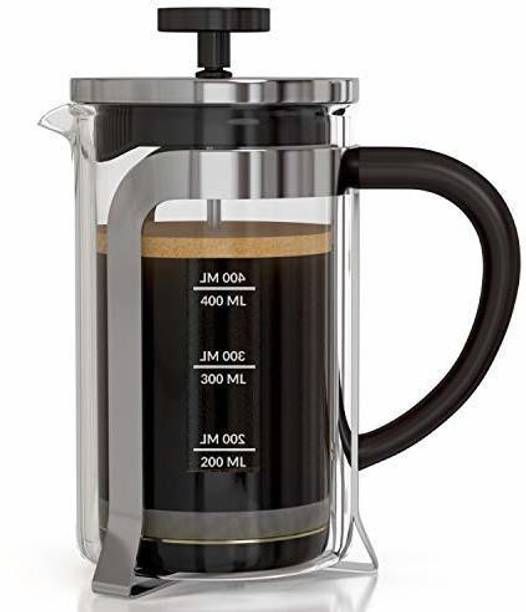 InstaCuppa French Press Coffee Maker 600 ML - Aero Edition with Neoprene Sleeve for Extra Protection, Stainless Steel 6 Cups Coffee Maker