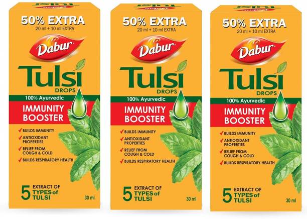 Dabur Tulsi Drops Immunity Booster (Pack of 3)