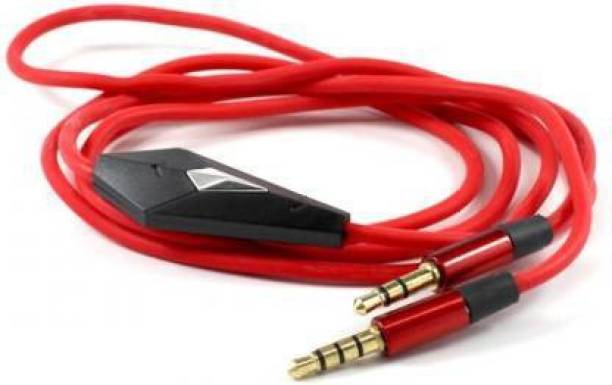 BLENDIA 3.5mm to 3.5mm Aux Cable With Mic- Talk Handsfree On Your Car Stereo And Wirelsss Headset headphone 1.2 m AUX Cable