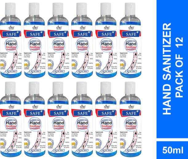 DNA Lifestyle Safe+  Cleanser Liquid - 50ml Hand Sanitizer Bottle