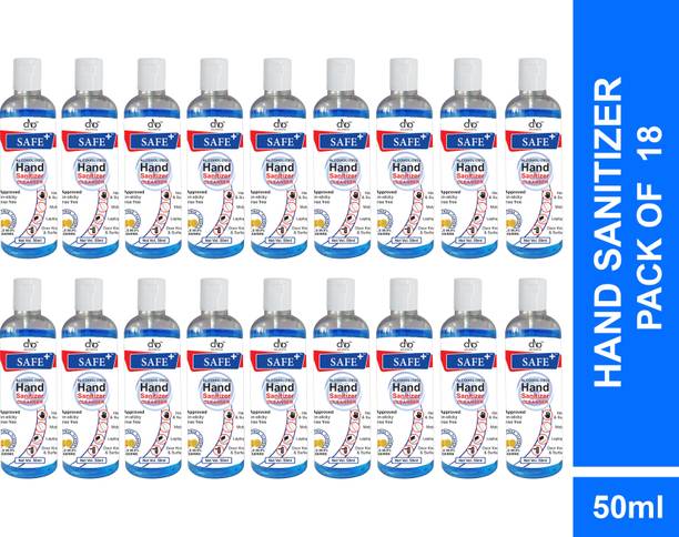 DNA Lifestyle Safe+  Cleanser Liquid - 50ml Hand Sanitizer Bottle