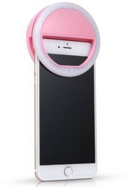 SANNO WORLD Universal Good Quality Selfie LED Ring Flash Light Portable Mobile Phone Selfie Lamp Luminous Ring Clip Rechargeable LED Selfie Flash Light For Tik Tok and Musically For Android iOS Ring Flash (Multicolor) Ring Flash