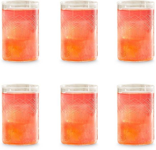 BOROSIL (Pack of 6) BN430120033 Glass Set Water/Juice Glass