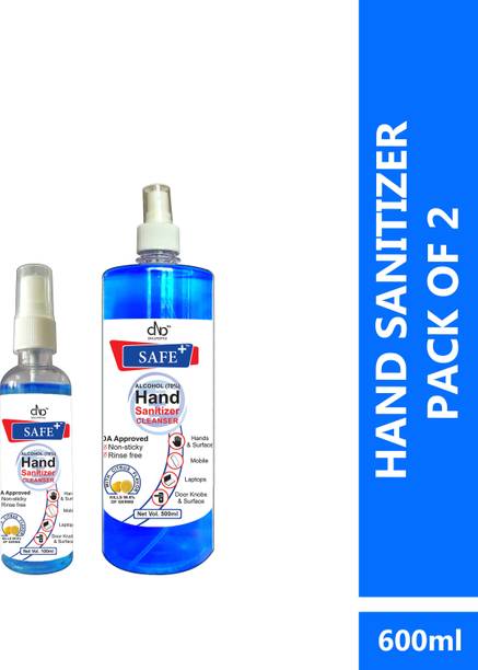 DNA Lifestyle Safe+  Cleanser Spray - 600ML Sanitizer Spray Pump Dispenser