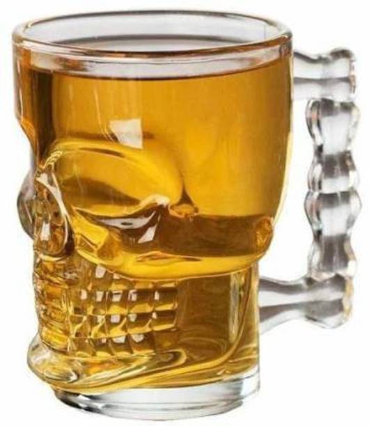 CLOUDE SELL Giant Skull Beer Bar Glass-425 Ml Glass Beer Mug