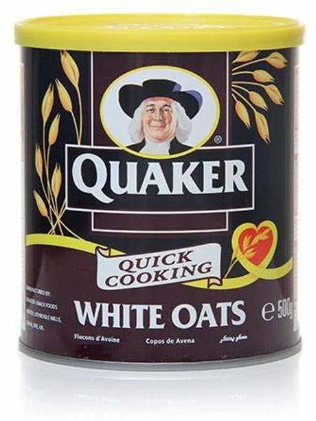 Quaker White Oats Tin (Imported) - 500g 500 g