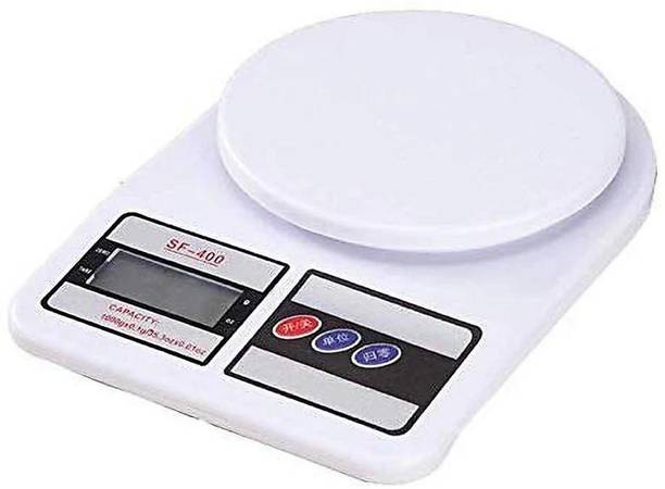 TEJAS SMART GADGETS Weighing Machine For Kitchen With LED Light, Digital Electronic Weight Scale 10 Kg SF400 Multipurpose Personal Use Health Home Gym Weighing Scale