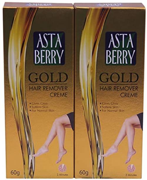 ASTABERRY Gold Hair Remover Crème (60 gms)- Pack of 2 Cream