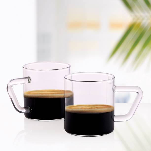 BOROSIL BVNABECD120 Glass Coffee Mug