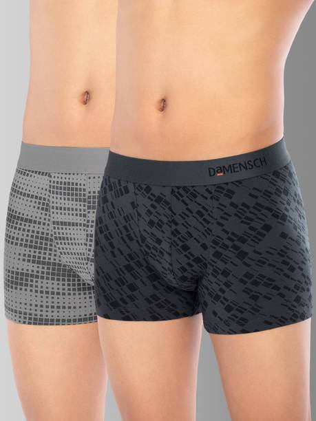 Pack of 2 Pack of 2 Deo-Soft Basic Print Trunk Underwear Printed Men Trunk
