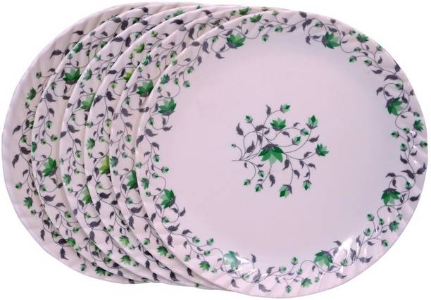कार्निवल Smart model no-502,10 inch full dinner plate set-6 pcs of melamine 6 का पैक डिनर सेट