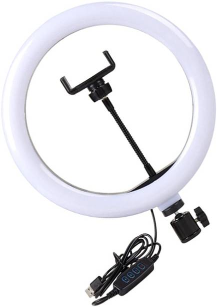 Wanzhow NEW ARRIVAL BIG SELFIE RING LIGHT 3 Light Modes Brightness Level Dimmable LED Camera Ring Light for Photo and Video,Rotatable Universal Phone Holder,Easily rotate phone holder to any ideal angle,Compatible with almost every smart phones,Dual colour option is available white and warm white in LED Ring Light, A professional LED video light,26cm Ring Lamp Flash Led Light USB Photography Lighting Lamp for Camera Smartphone Studio live streaming BEST SELIFIE RING LIGHT FOR WHO LOVE TAKING PHOTO AND VIDEO Ring Flash