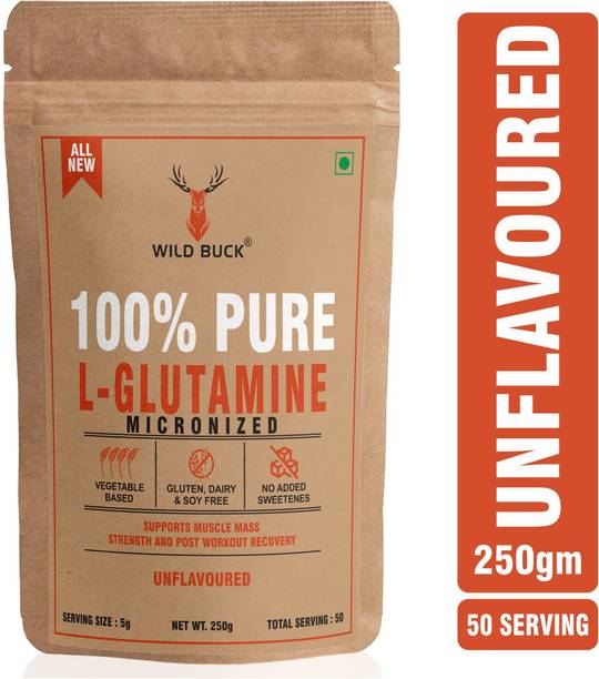 WILD BUCK L-GLUTAMINE For Body Fat Reduction,Prevent Muscle Breakdown & Boost Body Immunity. Glutamine