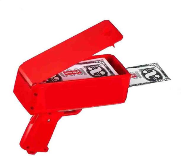 VK MART Money Gun Making A Cash Rain Money Toy Gun ,Suitable For Weddings Birthdays Marketing Party,Redel 100 Fake Dollars Guns with 1,2,5,2000 notes(each note 50) Money Gun