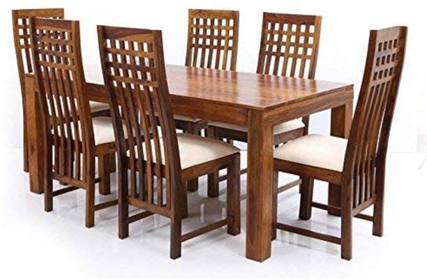 Kendalwood Furniture Premium Dining Room Furniture Wooden Dining Table with 6 Chairs Solid Wood 6 Seater Dining Set
