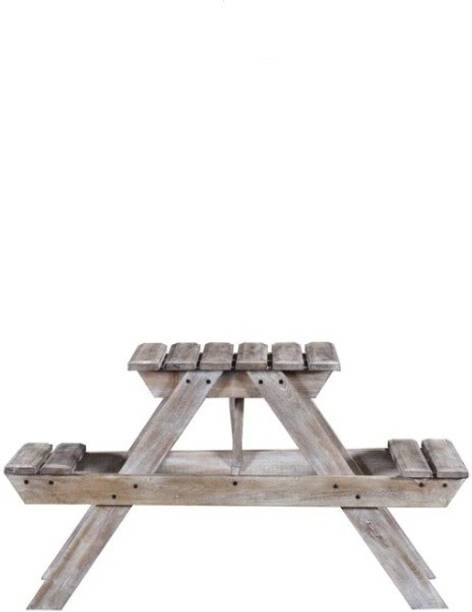 Saffron Solid Wood Patio Table in Distress Finish for outdoor & living room Solid Wood Outdoor Table