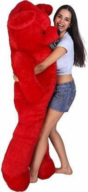 eston Cute Bootsy Red 121 Cm 4 feet Huggable And Loveable For Someone Special Teddy Bear - 120.2 cm