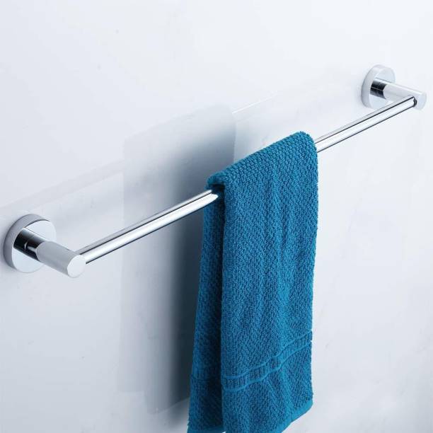 Frap Heavy Round Towel Bar/Towel Holder/Towel Stand/Towel Hanger 24 inch Longer for Kitchen and Bathroom Use Silver, Steel Towel Holder