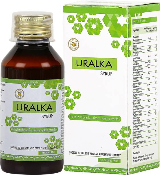 HerbRoot Ayurvedic Uralka Syrup (100 ml) - A Herbal Medicine for Urinary System Protection (Pack of 4)