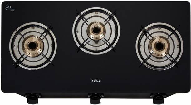 Elica 7031 CT VETRO Glass Manual Gas Stove