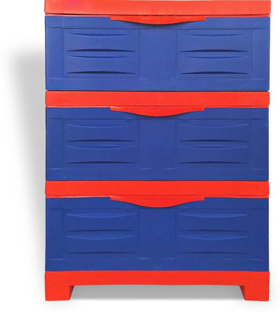 Supreme Fusion-DR-3 Plastic Free Standing Chest of Drawers