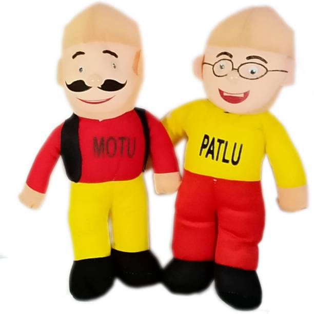 Cute Smile Soft Toy Motu Patlu (Multicolor)  - 30 cm