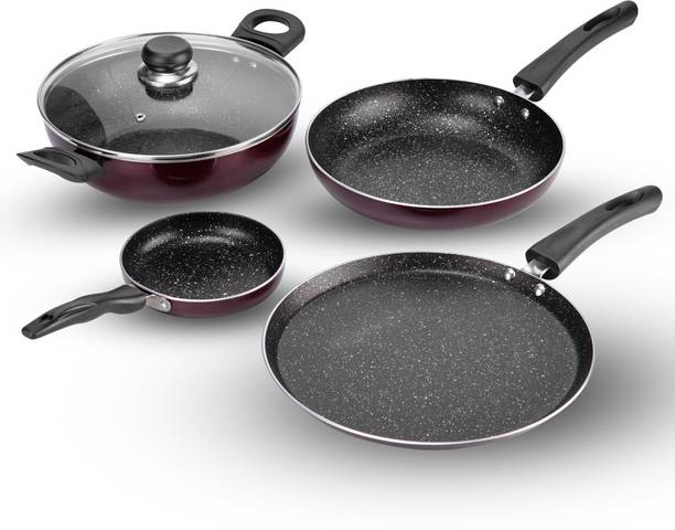 VINOD 4 Pieces Supreme इंडक्शन बॉटम कुकवेयर सेट