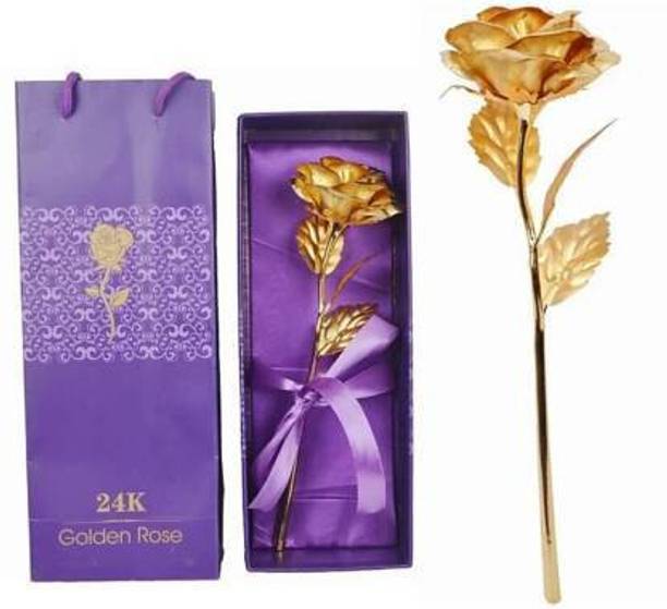 Fituva GOLDEN ROSE Yellow Rose Artificial Flower
