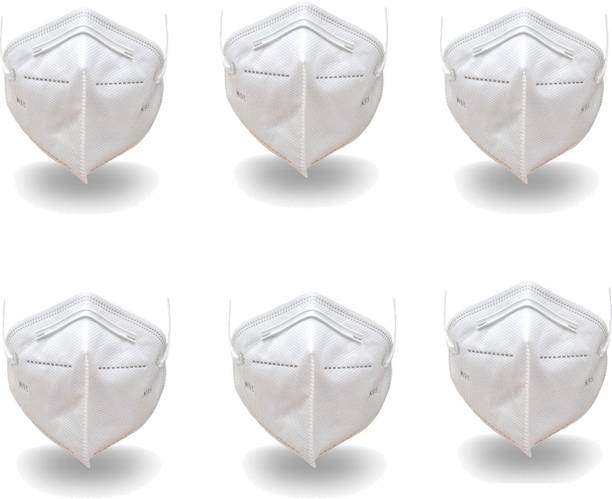 Surat Dream Reusable Washable N95 Air Pollution/Dust/Virus Nose Mask with elastic ear loop for Men & Women 6 n95 mask White Washable, Reusable