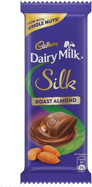 Cadbury Dairy Milk Silk Roast Almond Chocolate Bar Bars