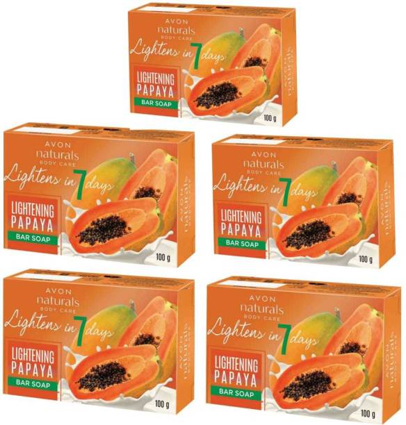 AVON Naturals Lightening Papaya Bar Soap 100g Each